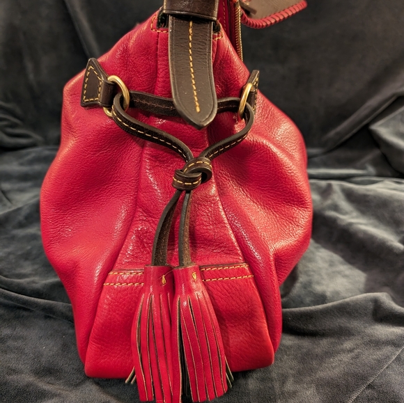Dooney & Bourke Red Satchel Purse - Picture 5 of 10